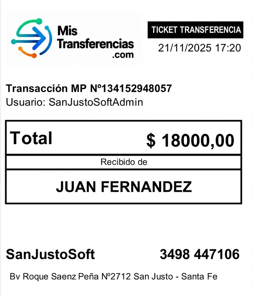 Ticket MisTransferencias